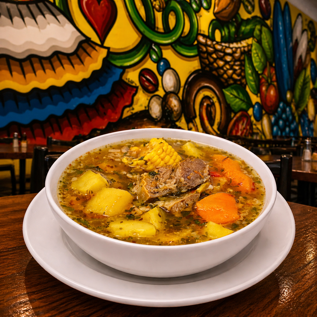 Sopa venezolana casera