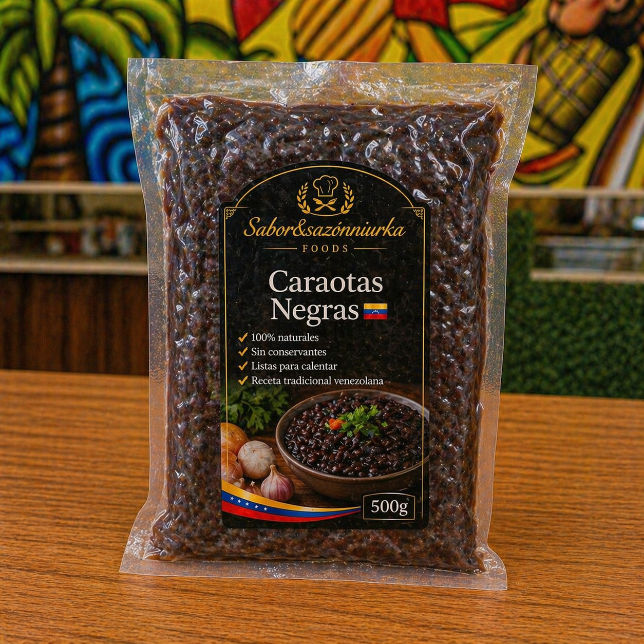 Caraotas venezolanas congeladas